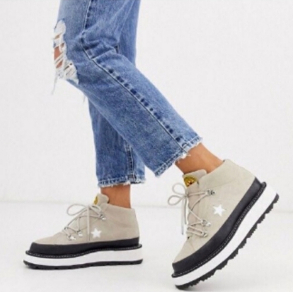 NEW Converse One Star Mountain Club Suede Leather Platform Boots - Picture 2 of 13